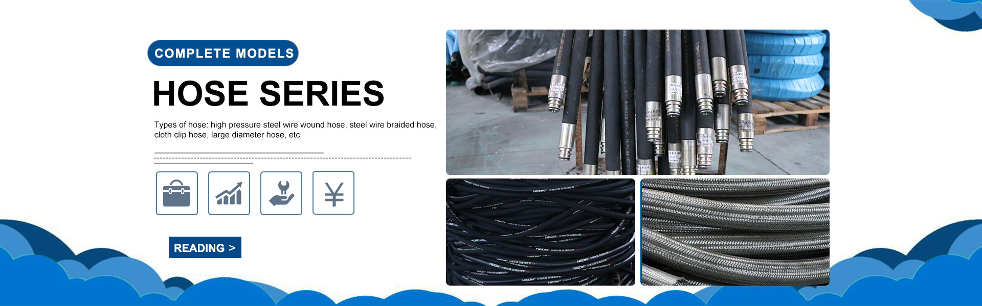 High pressure hose_ Steel wire braided hose_ Steel wire wound hose